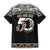 50 Years Kia Kaha Te Reo Maori Family Matching Off The Shoulder Long Sleeve Dress and Hawaiian Shirt Ake Ake Ake! - Polynesian Pride