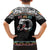 50 Years Kia Kaha Te Reo Maori Family Matching Off Shoulder Maxi Dress and Hawaiian Shirt Ake Ake Ake! - Polynesian Pride