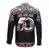 50 Years Kia Kaha Te Reo Maori Family Matching Summer Maxi Dress and Hawaiian Shirt Ake Ake Ake! LT7 - Polynesian Pride