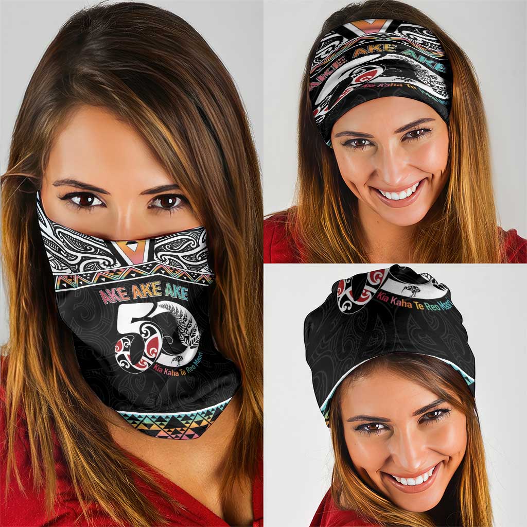 50 Years Kia Kaha Te Reo Maori Neck Gaiter Ake Ake Ake! - Polynesian Pride