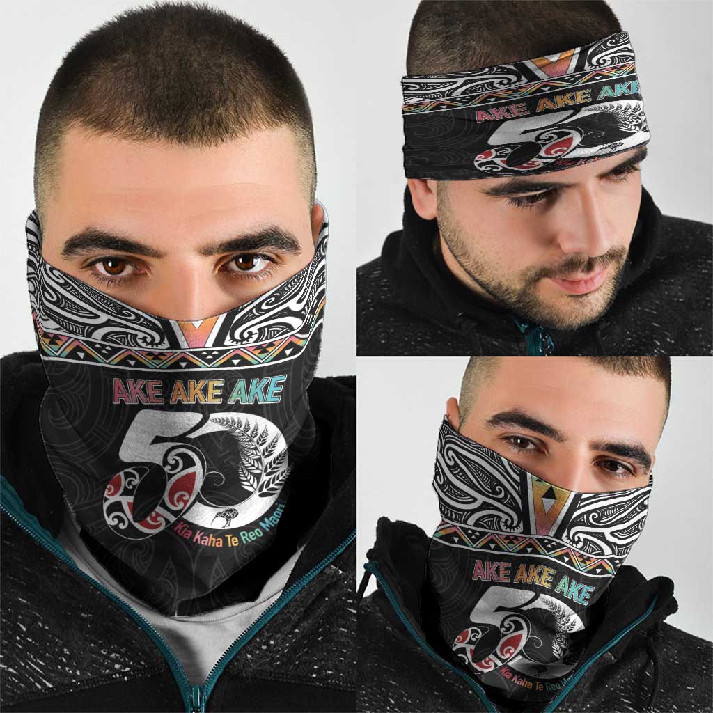 50 Years Kia Kaha Te Reo Maori Neck Gaiter Ake Ake Ake! - Polynesian Pride