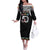 50 Years Kia Kaha Te Reo Maori Off The Shoulder Long Sleeve Dress Ake Ake Ake! - Polynesian Pride