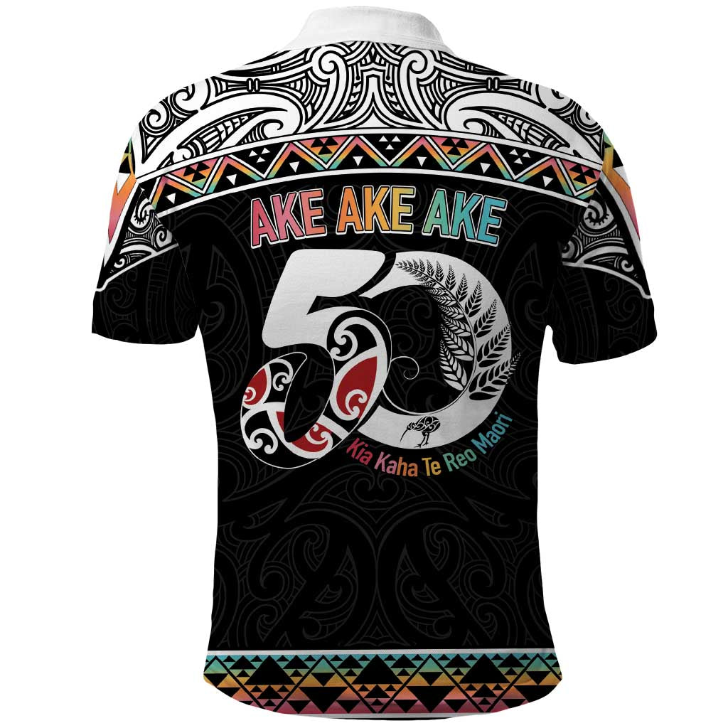50 Years Kia Kaha Te Reo Maori Polo Shirt Ake Ake Ake! LT7 - Polynesian Pride