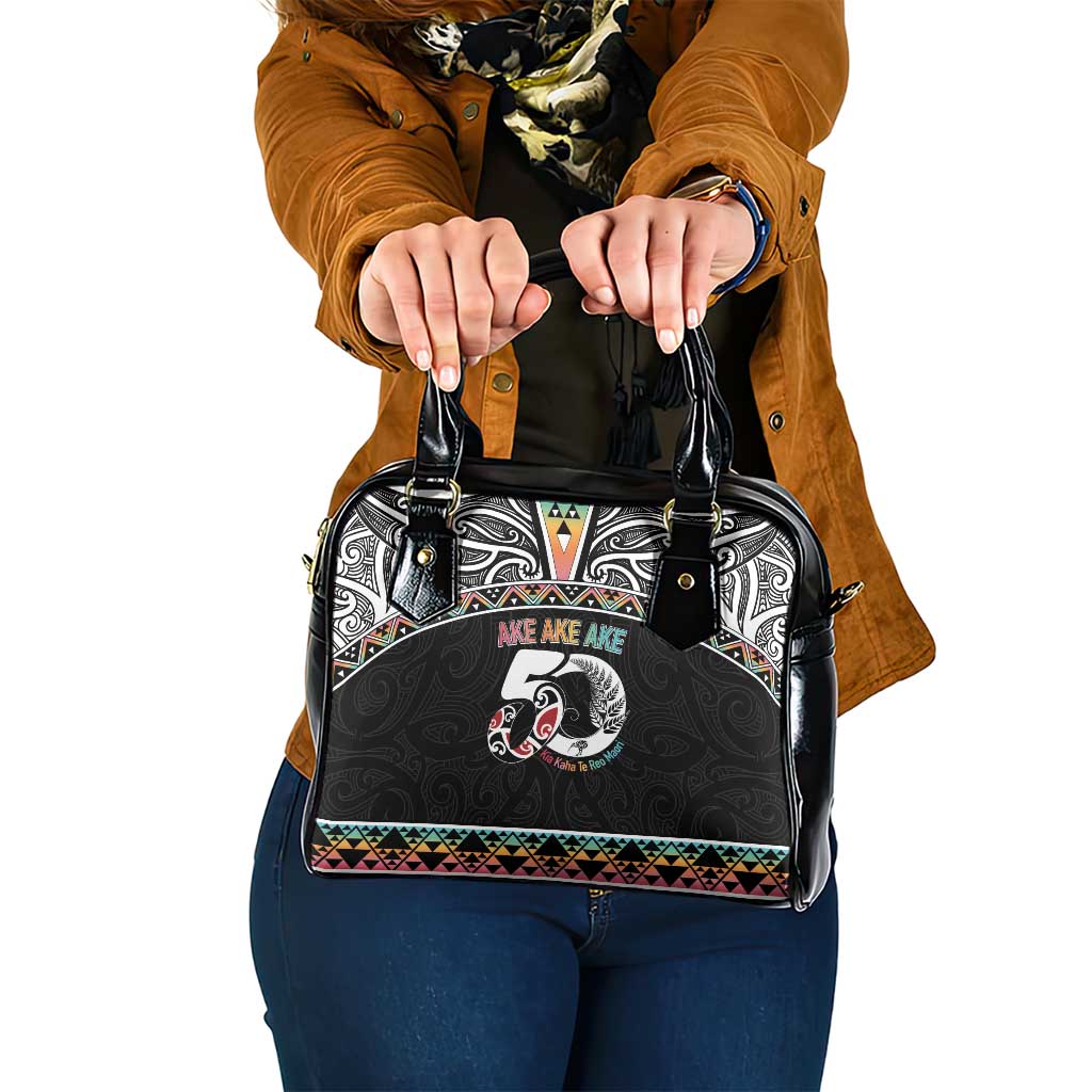 50 Years Kia Kaha Te Reo Maori Shoulder Handbag Ake Ake Ake! - Polynesian Pride