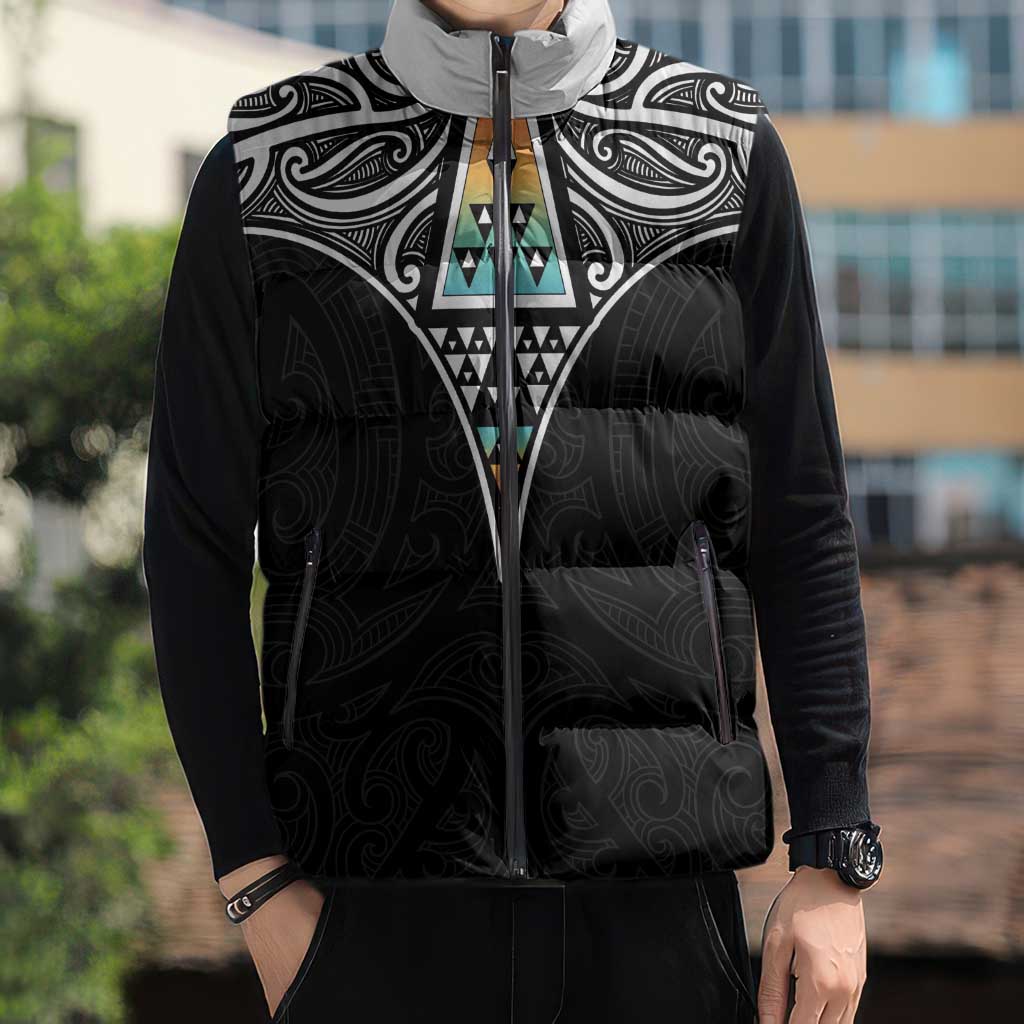 50 Years Kia Kaha Te Reo Maori Sleeveless Puffer Jacket Ake Ake Ake! - Polynesian Pride