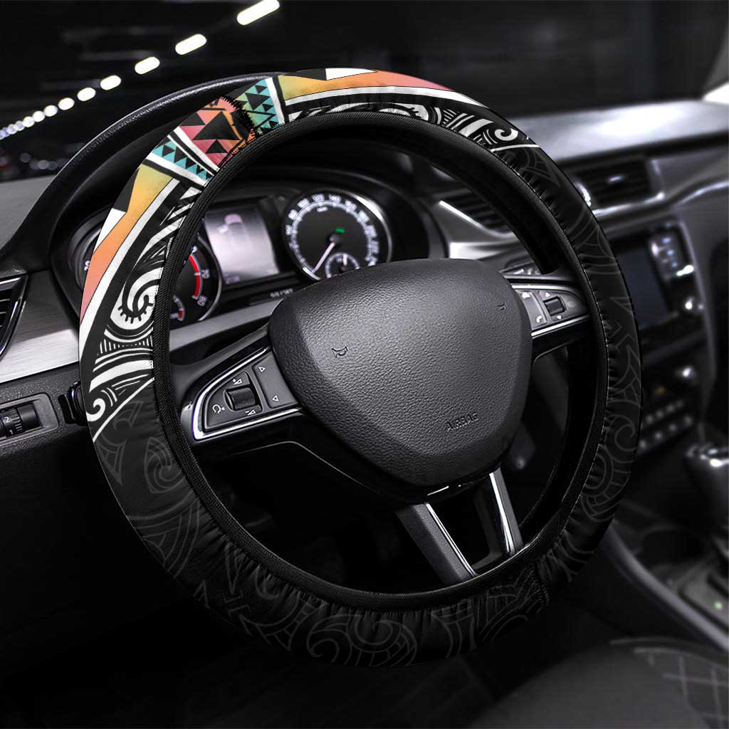 50 Years Kia Kaha Te Reo Maori Steering Wheel Cover Ake Ake Ake! - Polynesian Pride