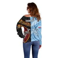 personalised-fiji-and-australia-off-shoulder-sweater-masi-patterns-mix-aboriginal-art