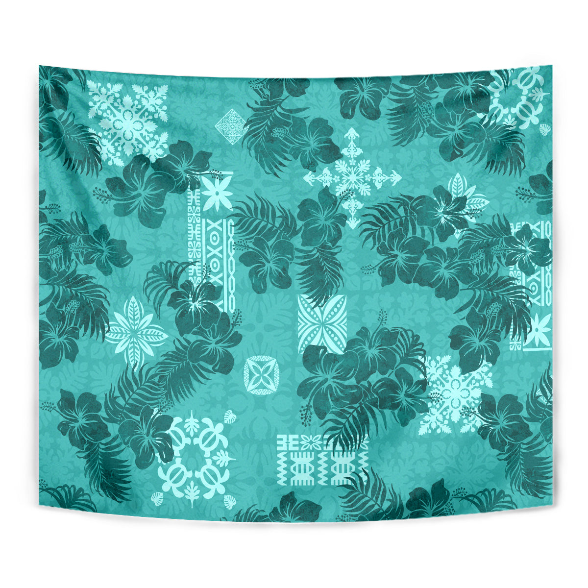 vintage-hawaii-tapestry-hibiscus-mix-hawaiian-quilt-patches-teal