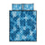 Hawaii Tapa Quilt Bed Set Hibiscus Mix Hawaiian Quilt Patches - Blue LT7 Blue - Polynesian Pride