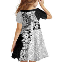 Polynesian Plumeria Lei Family Matching Off Shoulder Short Dress and Hawaiian Shirt with Hammerhead Shark LT7 - Polynesian Pride