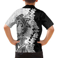 Polynesian Plumeria Lei Family Matching Tank Maxi Dress and Hawaiian Shirt with Hammerhead Shark LT7 - Polynesian Pride
