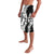 Polynesian Plumeria Lei Lavalava with Hammerhead Shark