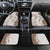 Polynesian Beige Plumeria Lei Car Mats with Hammerhead Shark