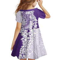 Polynesian Purple Plumeria Lei Family Matching Puletasi and Hawaiian Shirt with Hammerhead Shark LT7 - Polynesian Pride