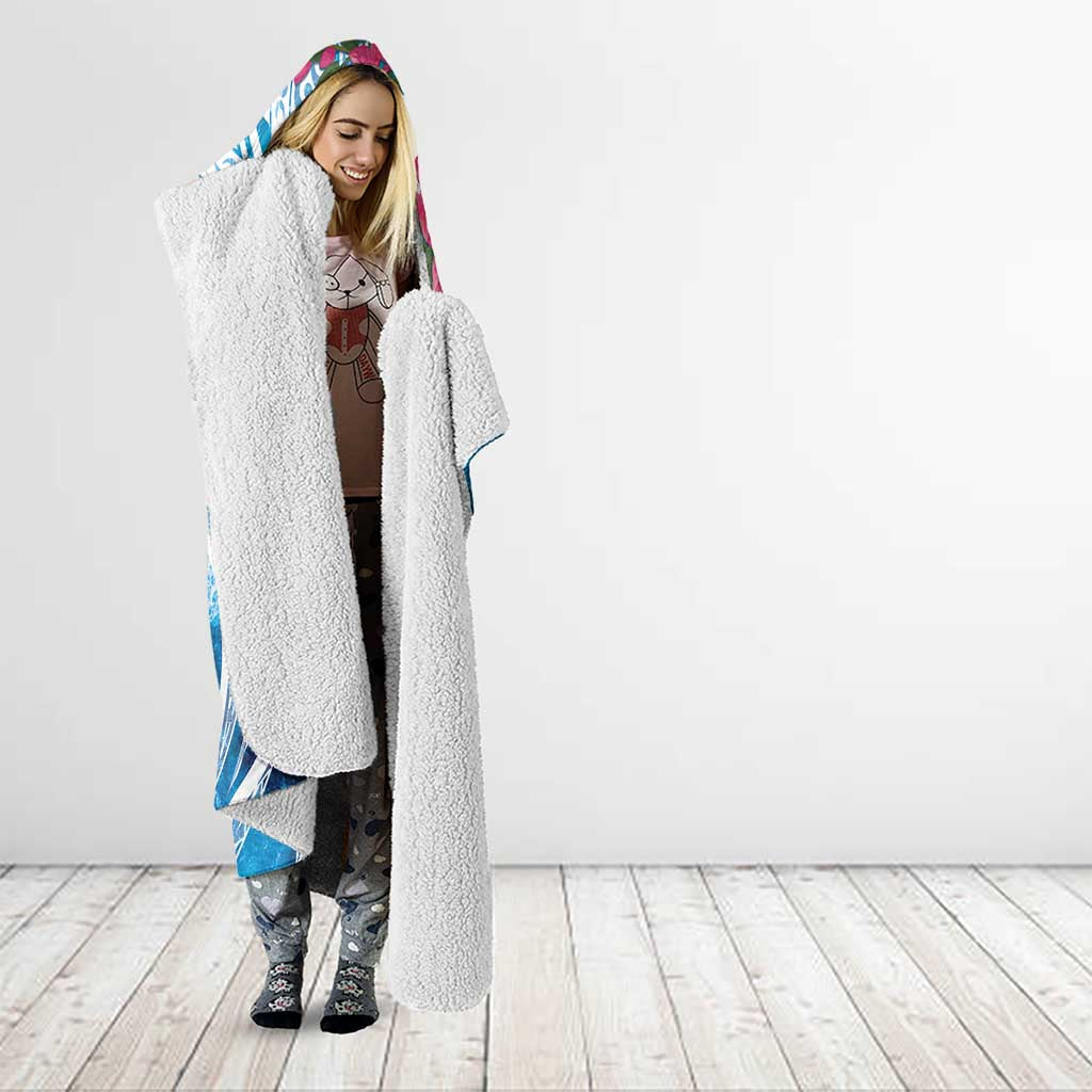 Hafa Adai Guam Hooded Blanket Crystal Waves