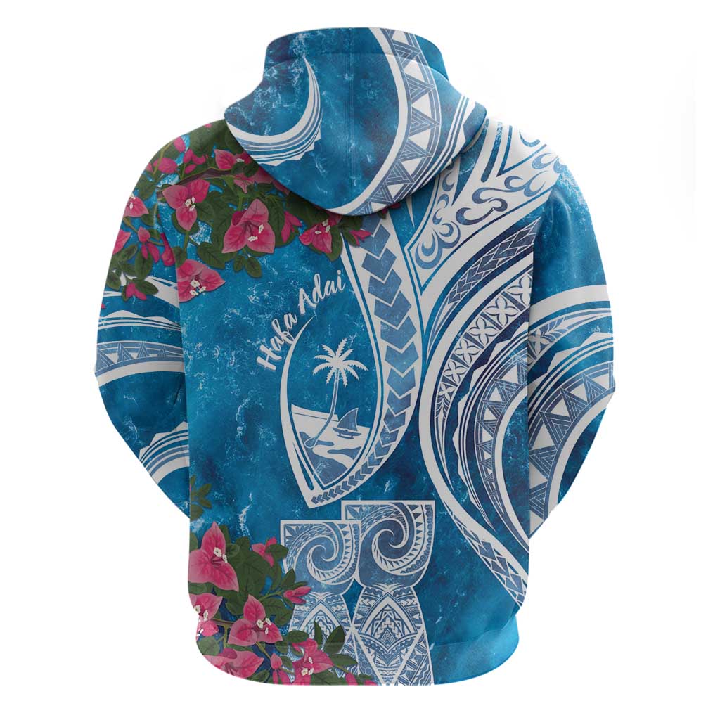 Hafa Adai Guam Hoodie Crystal Waves