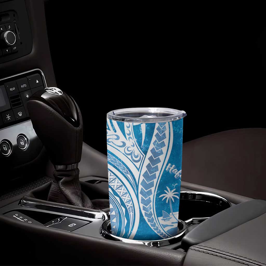 Hafa Adai Guam Tumbler Cup Crystal Waves
