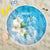 Personalized Guam Chamorro Beach Blanket Turtles and Guasali Flowers