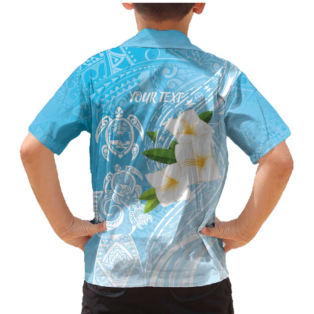 Personalized Guam Chamorro Family Matching Mermaid Dress and Hawaiian Shirt Turtles and Guasali Flowers LT7 - Polynesian Pride