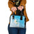 Personalized Guam Chamorro Shoulder Handbag Turtles and Guasali Flowers