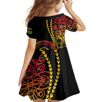 Proudly Ni-Van Sandroing Inspired Classic Style Family Matching Off The Shoulder Long Sleeve Dress and Hawaiian Shirt LT7 - Polynesian Pride