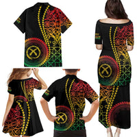 Proudly Ni-Van Sandroing Inspired Classic Style Family Matching Puletasi and Hawaiian Shirt