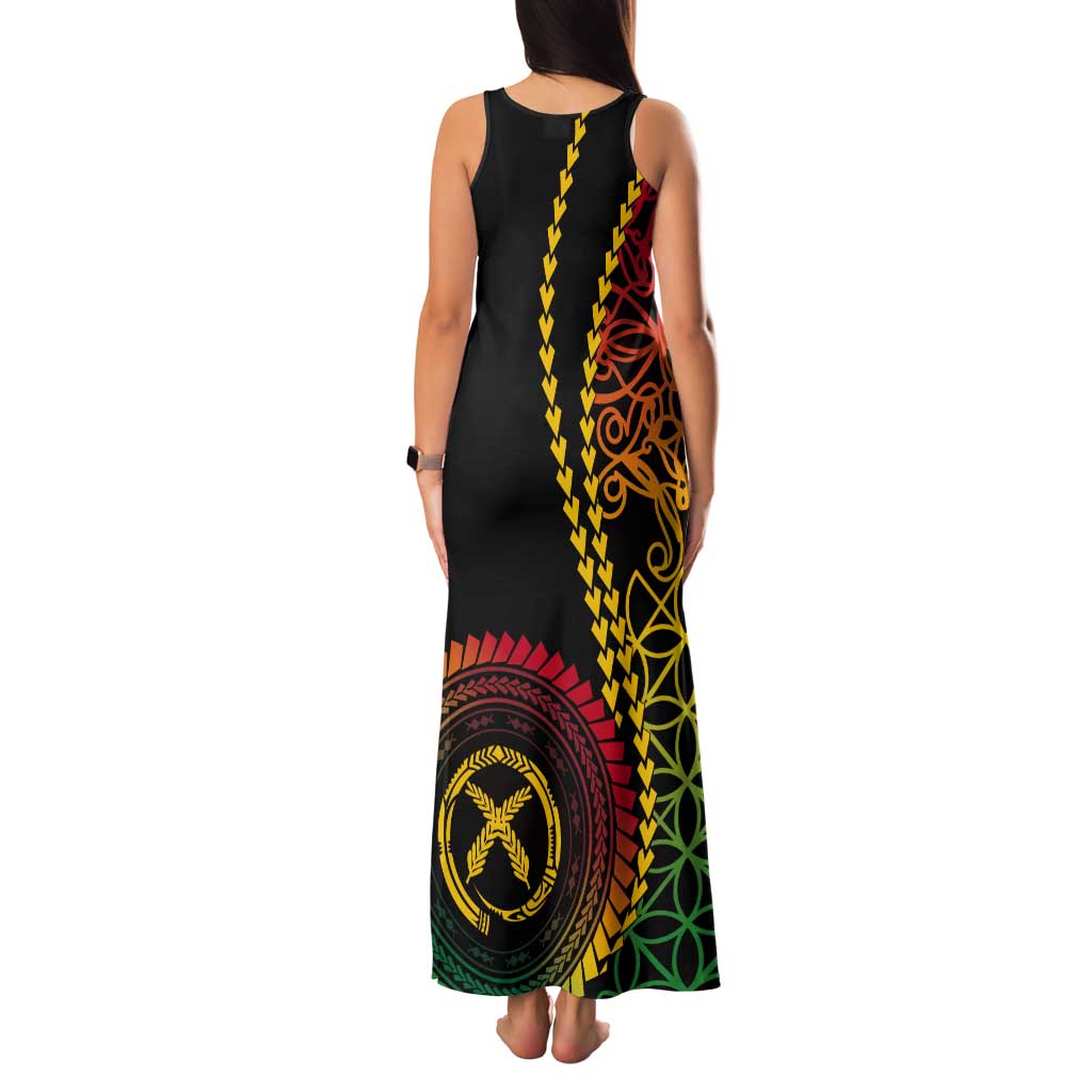 Proudly Ni-Van Sandroing Inspired Classic Style Tank Maxi Dress LT7 - Polynesian Pride