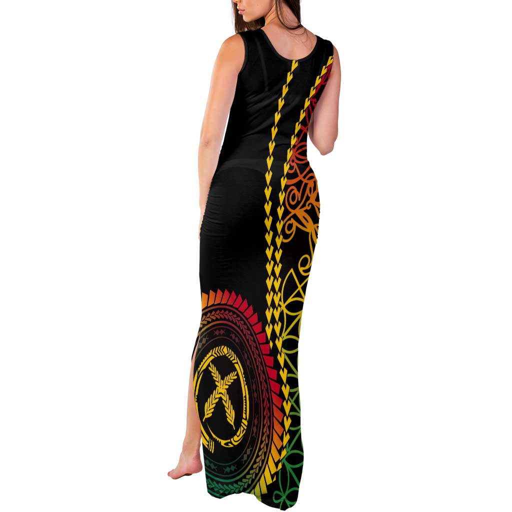 Proudly Ni-Van Sandroing Inspired Classic Style Tank Maxi Dress LT7 - Polynesian Pride