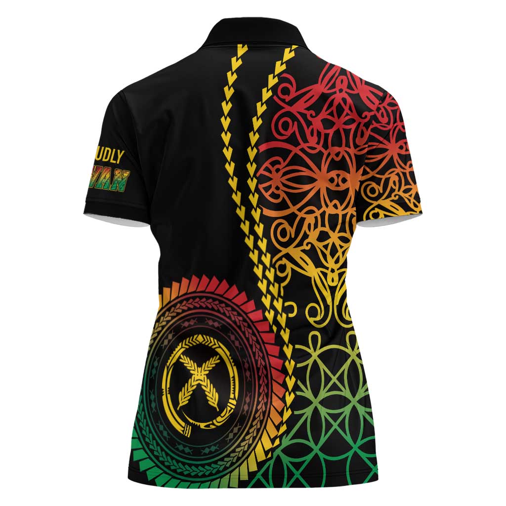 Proudly Ni-Van Sandroing Inspired Classic Style Women Polo Shirt LT7 - Polynesian Pride