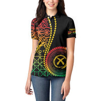 Proudly Ni-Van Sandroing Inspired Classic Style Women Polo Shirt LT7 - Polynesian Pride