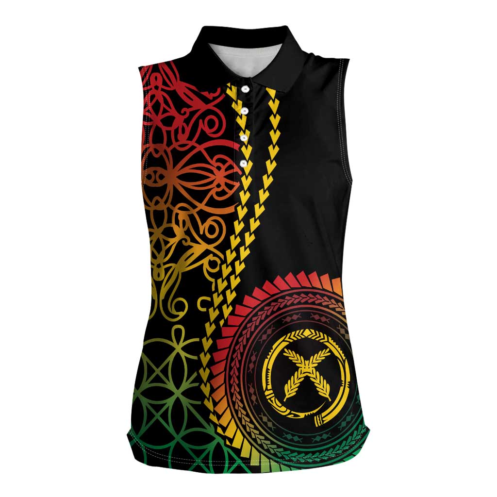 Proudly Ni-Van Sandroing Inspired Classic Style Women Sleeveless Polo Shirt