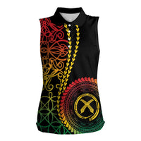 Proudly Ni-Van Sandroing Inspired Classic Style Women Sleeveless Polo Shirt