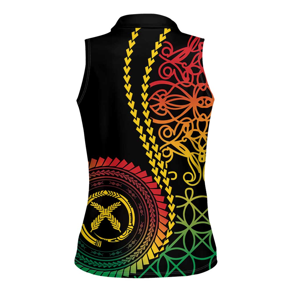 Proudly Ni-Van Sandroing Inspired Classic Style Women Sleeveless Polo Shirt