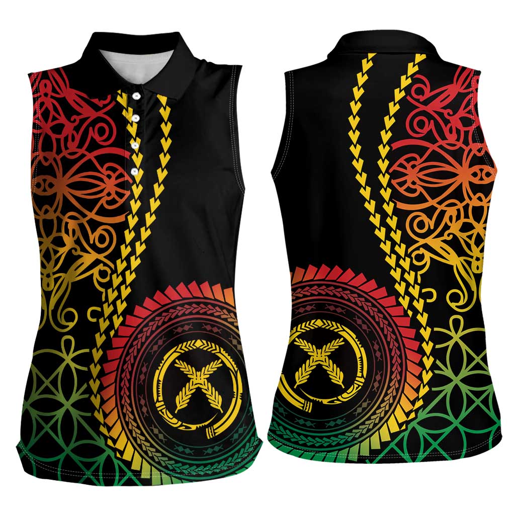 Proudly Ni-Van Sandroing Inspired Classic Style Women Sleeveless Polo Shirt