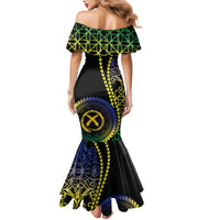 Proudly Ni-Van Sandroing Inspired Family Matching Mermaid Dress and Hawaiian Shirt Malampa Classic Style LT7 - Polynesian Pride