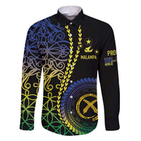 Proudly Ni-Van Sandroing Inspired Family Matching Off The Shoulder Long Sleeve Dress and Hawaiian Shirt Malampa Classic Style LT7 Dad's Shirt - Long Sleeve Colorful - Polynesian Pride