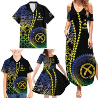Proudly Ni-Van Sandroing Inspired Family Matching Summer Maxi Dress and Hawaiian Shirt Malampa Classic Style LT7 - Polynesian Pride