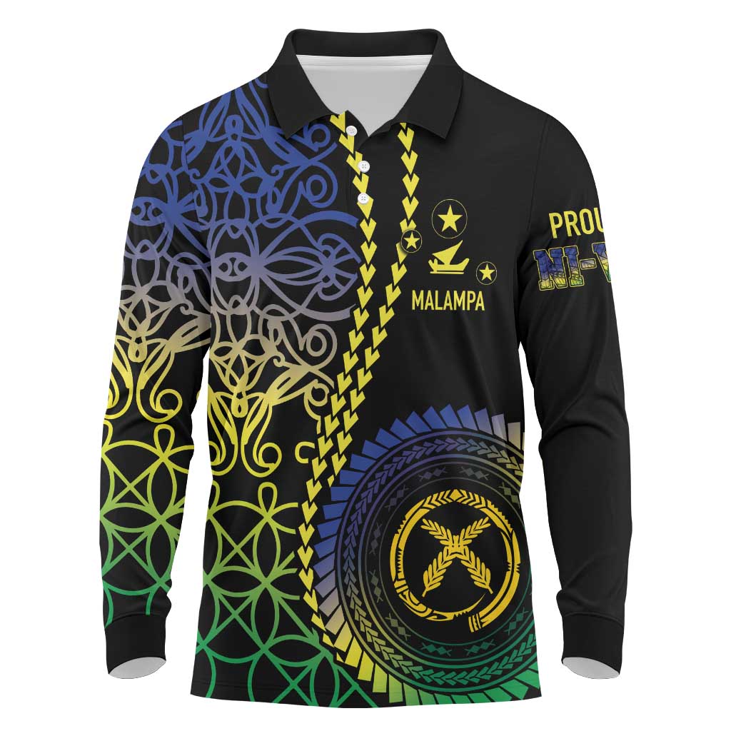 Proudly Ni-Van Sandroing Inspired Long Sleeve Polo Shirt Malampa Classic Style