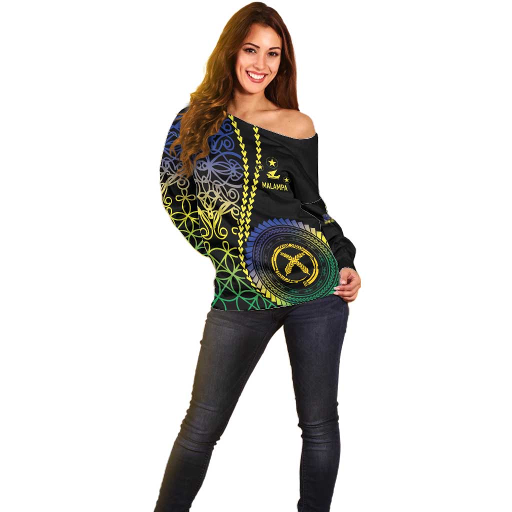 Proudly Ni-Van Sandroing Inspired Off Shoulder Sweater Malampa Classic Style