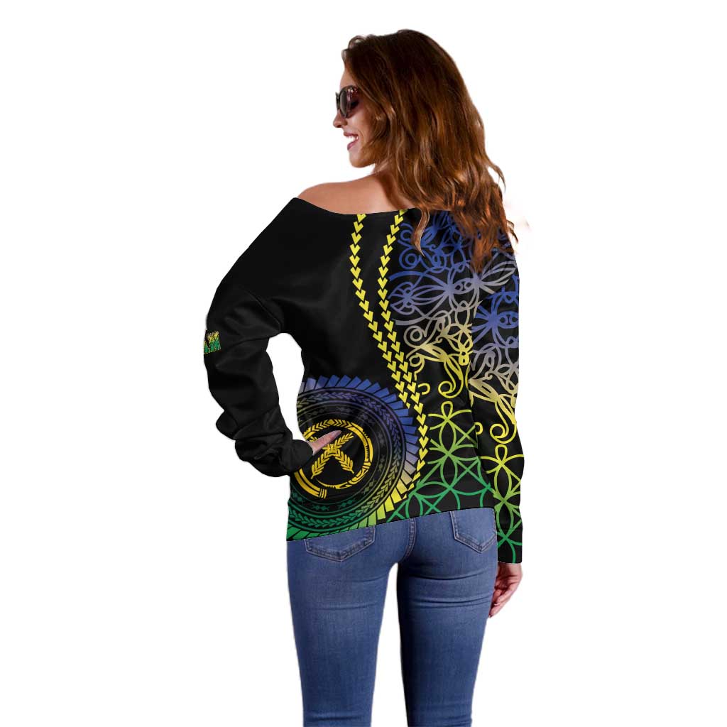 Proudly Ni-Van Sandroing Inspired Off Shoulder Sweater Malampa Classic Style