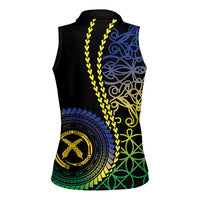 Proudly Ni-Van Sandroing Inspired Women Sleeveless Polo Shirt Malampa Classic Style