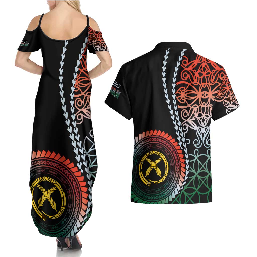 Proudly Ni-Van Sandroing Inspired Couples Matching Summer Maxi Dress and Hawaiian Shirt Penama Classic Style