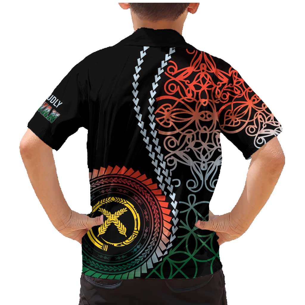 Proudly Ni-Van Sandroing Inspired Family Matching Mermaid Dress and Hawaiian Shirt Penama Classic Style LT7 - Polynesian Pride