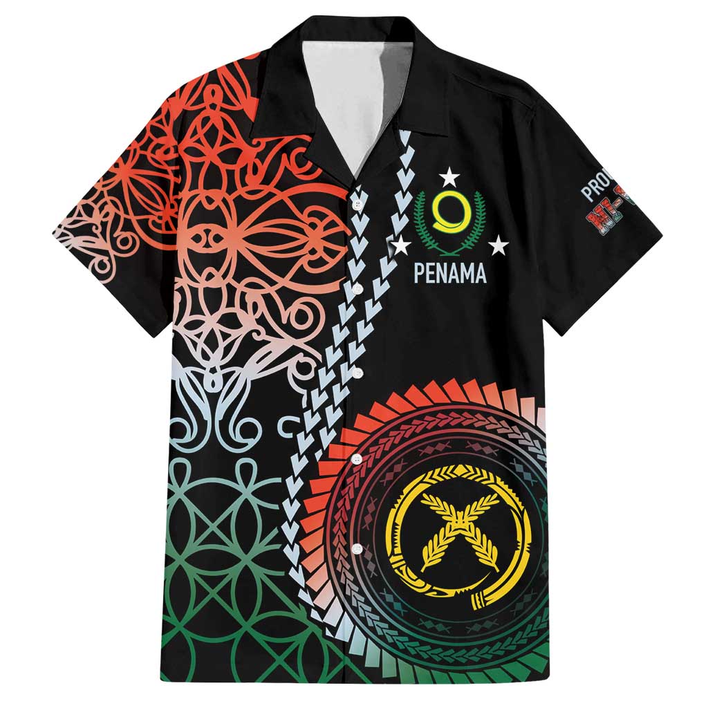 Proudly Ni-Van Sandroing Inspired Family Matching Summer Maxi Dress and Hawaiian Shirt Penama Classic Style LT7 Dad's Shirt - Short Sleeve Colorful - Polynesian Pride