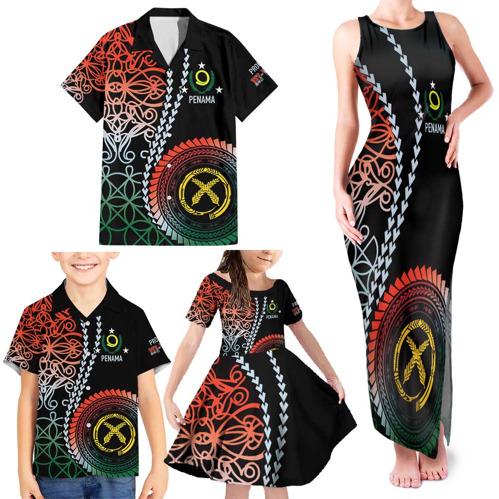 Proudly Ni-Van Sandroing Inspired Family Matching Tank Maxi Dress and Hawaiian Shirt Penama Classic Style