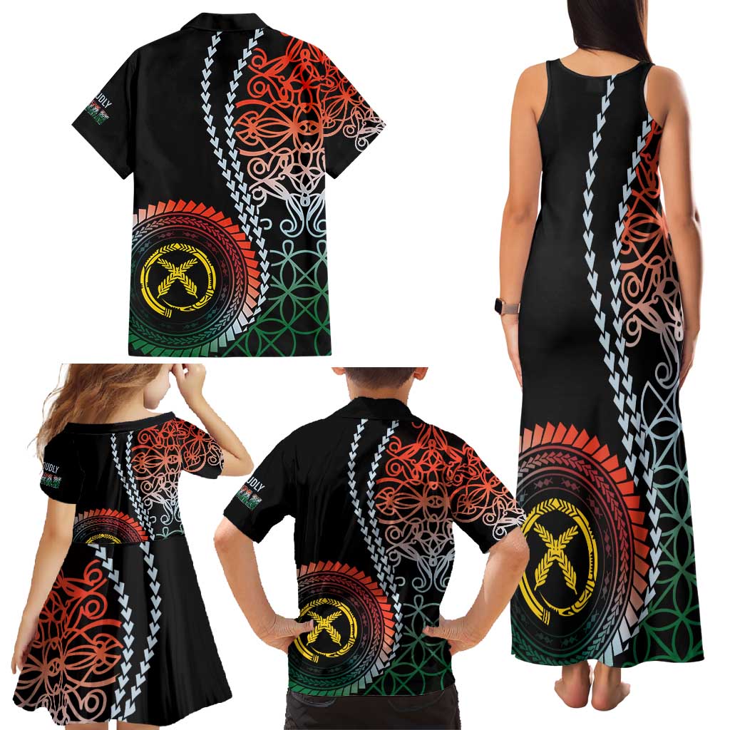 Proudly Ni-Van Sandroing Inspired Family Matching Tank Maxi Dress and Hawaiian Shirt Penama Classic Style