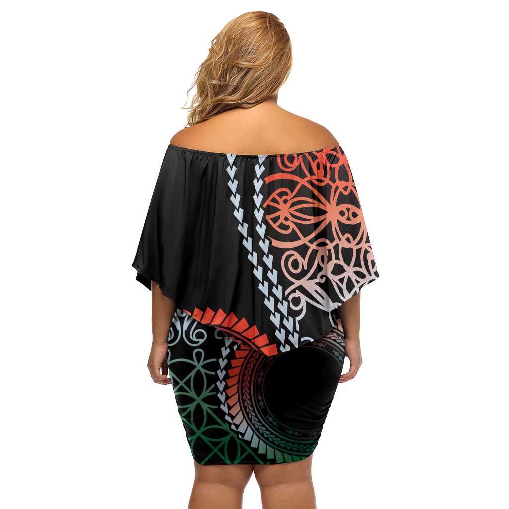 Proudly Ni-Van Sandroing Inspired Off Shoulder Short Dress Penama Classic Style