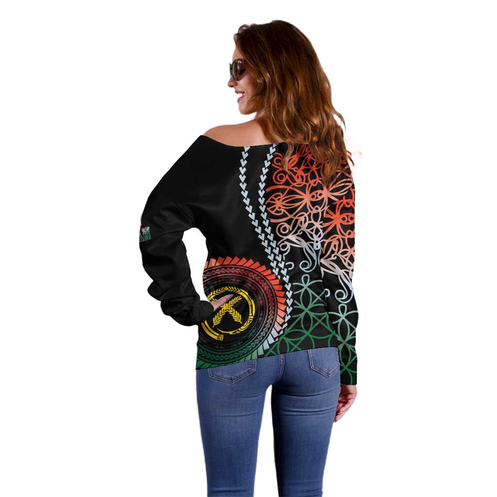 Proudly Ni-Van Sandroing Inspired Off Shoulder Sweater Penama Classic Style