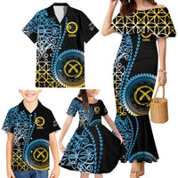 Proudly Ni-Van Sandroing Inspired Family Matching Mermaid Dress and Hawaiian Shirt Sanma Classic Style LT7 - Polynesian Pride