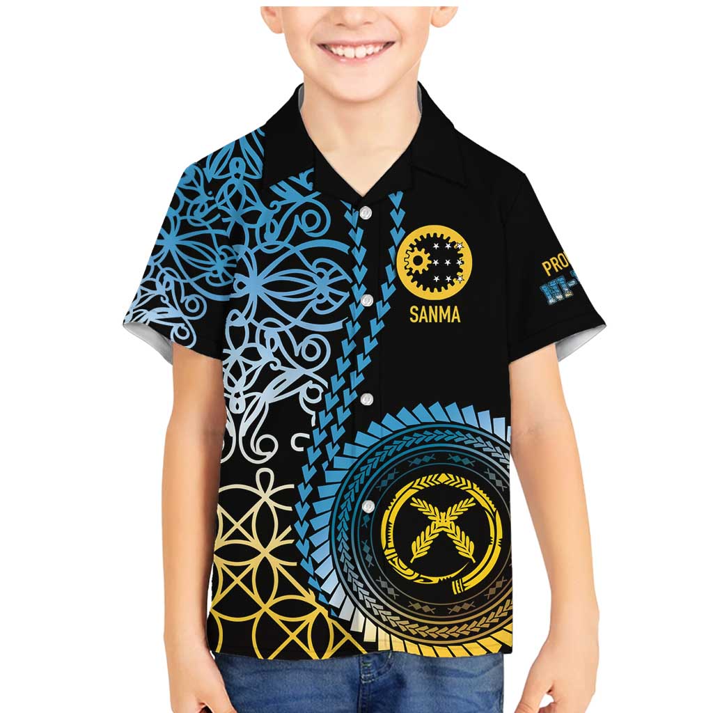 Proudly Ni-Van Sandroing Inspired Family Matching Mermaid Dress and Hawaiian Shirt Sanma Classic Style LT7 Son's Shirt Colorful - Polynesian Pride